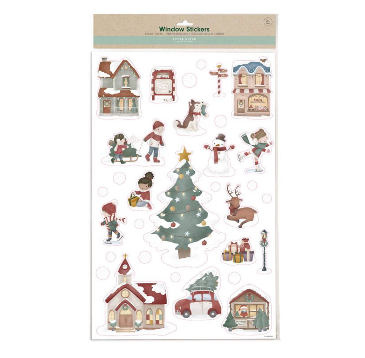 Große Fenstersticker für Weihnachten von Little Dutch