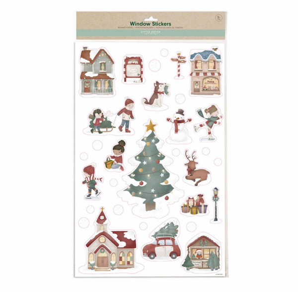 Große Fenstersticker für Weihnachten von Little Dutch