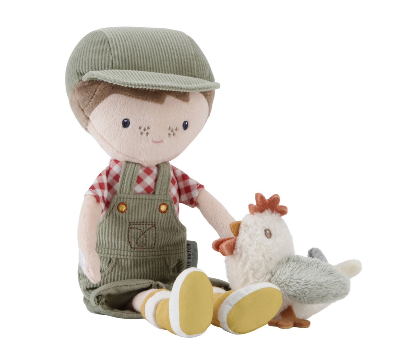 Kuschelpuppe "Jim mit Huhn" von Little Dutch, 35cm