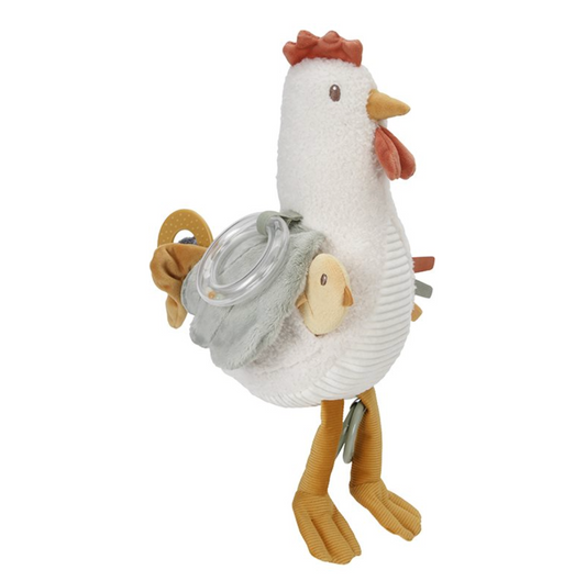Aktivitäten-Huhn zum Greifen und Erleben für Babys von Little Dutch