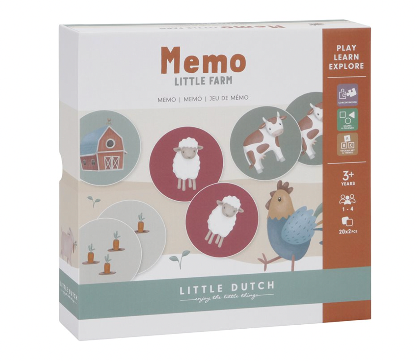Memory Spiel "Little Farm" von Little Dutch - perfekt für Kinder ab 3 Jahren