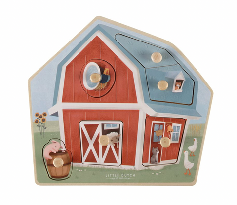 Holzpuzzle "Little Farm" von Little Dutch für Kinder ab 12 Monaten