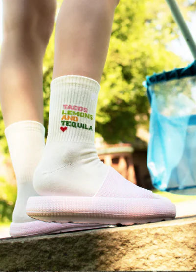 Tennissocken "Tacos Lemons and Tequila" von J. Clay für Frauen und Männer