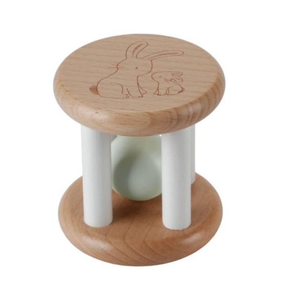 Rassel-Rolle "Babybunny" aus Holz von Little Dutch