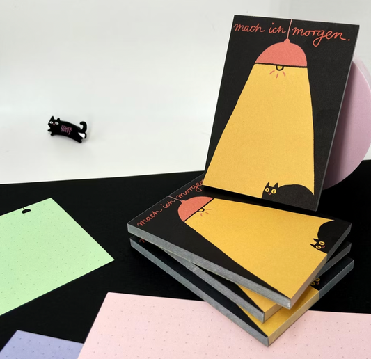 Notizblock "Mach ich morgen" von Slinga Illustration