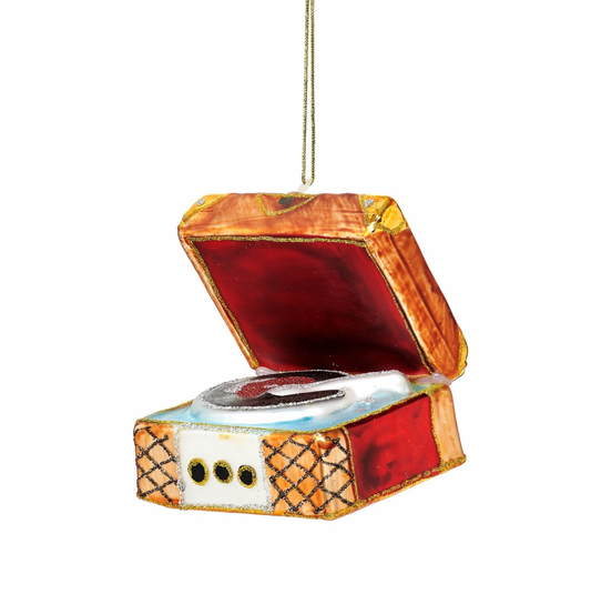 Weihnachtsbaumanhänger "Retro Schallplattenspieler" von Sass & Belle