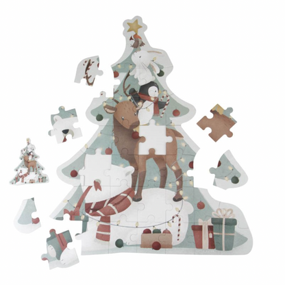 XL Bodenpuzzle "Christmas" von Little Dutch für Kinder ab 4 Jahren