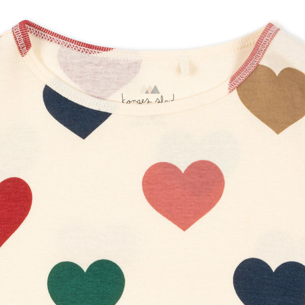 Süßes T-Shirt mit Herzmotiv "Bon Coeur" von Konges Slojd