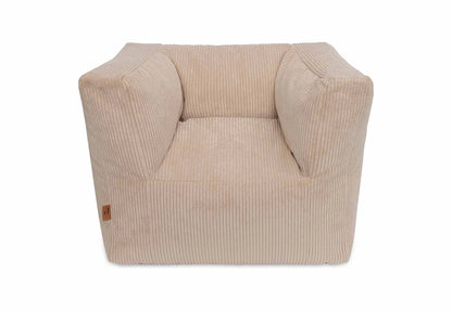 Der stylische Cordsessel in beige von Jollein ist perfekt für Kinderzimmer für Kinder ab 1 Jahr. 