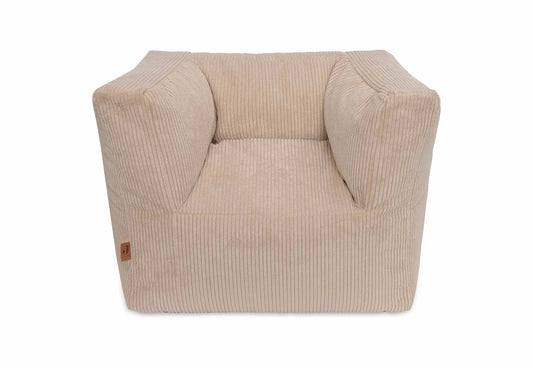 Der stylische Cordsessel in beige von Jollein ist perfekt für Kinderzimmer für Kinder ab 1 Jahr. 