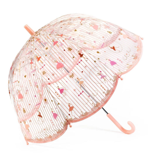 Durchsichtiger Regenschirm "Ballerina" von Djeco für Kinder