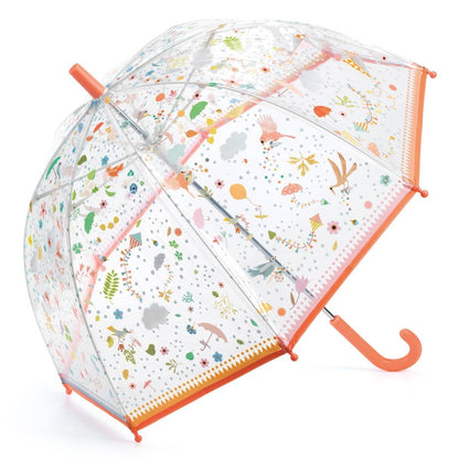 Transparent Umbrella "Little Joys" with Autumnal Motifs for Children
