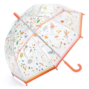 Durchsichtiger Regenschirm "Kleine Freuden" mit herbstlichen Motiven für Kinder