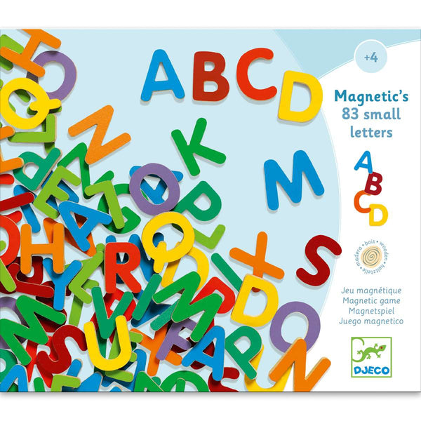ABC Holzmagnete mit 83 Buchstaben von Djeco