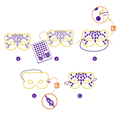 DIY-Masken Dschungeltiere von Djeco für Kinder ab 4 Jahren