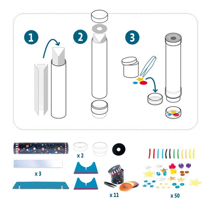 DIY craft kit "Kaleidoskop Space" by Djeco for children aged 7 and up