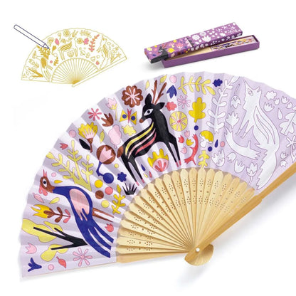 DIY-Bastelset "Fächer Woodland" von Djeco für Kinder ab 6 Jahren