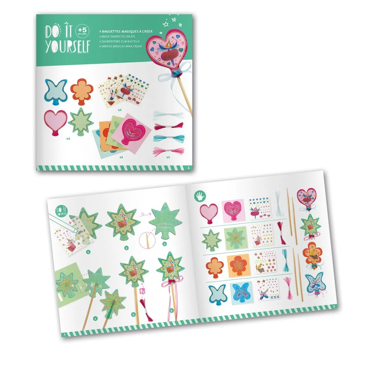 DIY-Zauberstäbe "Kleine Feen" von Djeco für Kinder ab 5 Jahren