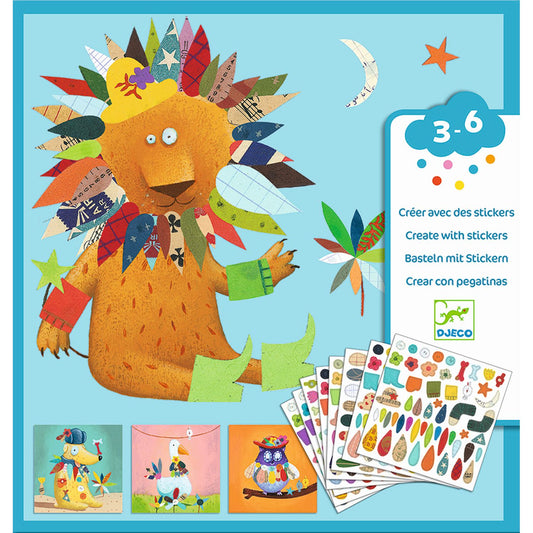 Stickerset "Tiere" von Djeco - eine tolle Beschäftigung für Kinder ab 3 Jahren