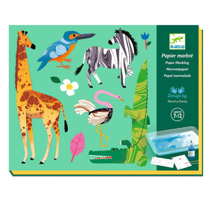 Diy-Bastelset "Marmorpapier" für Kinder ab 7 Jahren