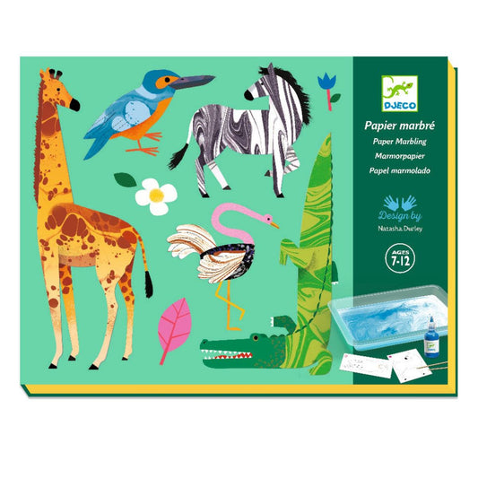 Diy-Bastelset "Marmorpapier" für Kinder ab 7 Jahren