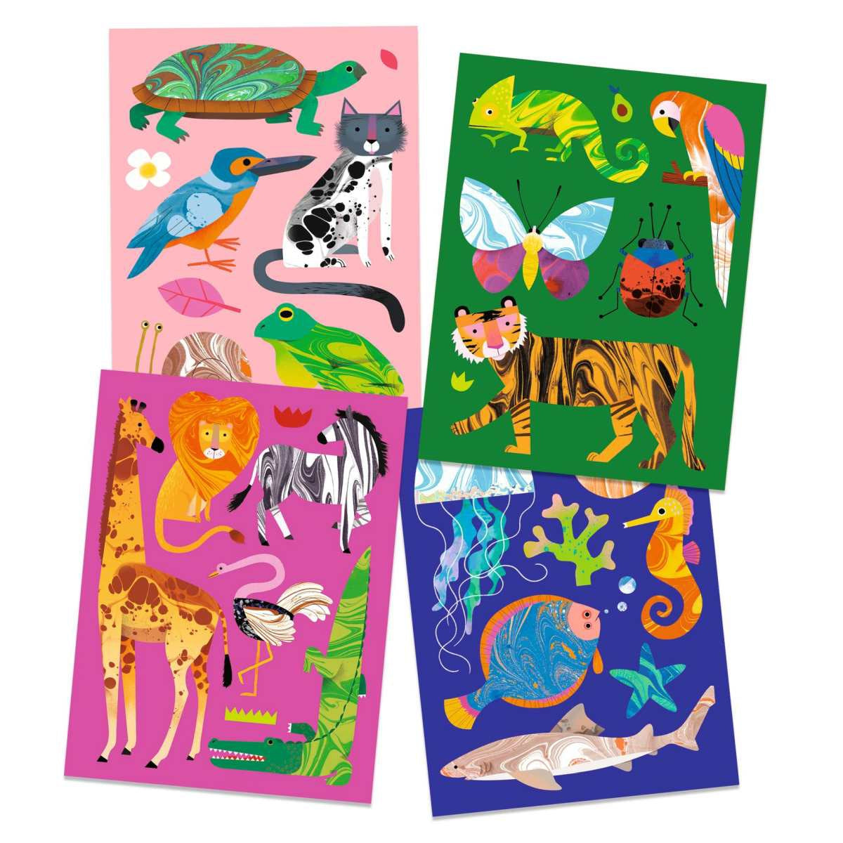 Diy-Bastelset "Marmorpapier" für Kinder ab 7 Jahren