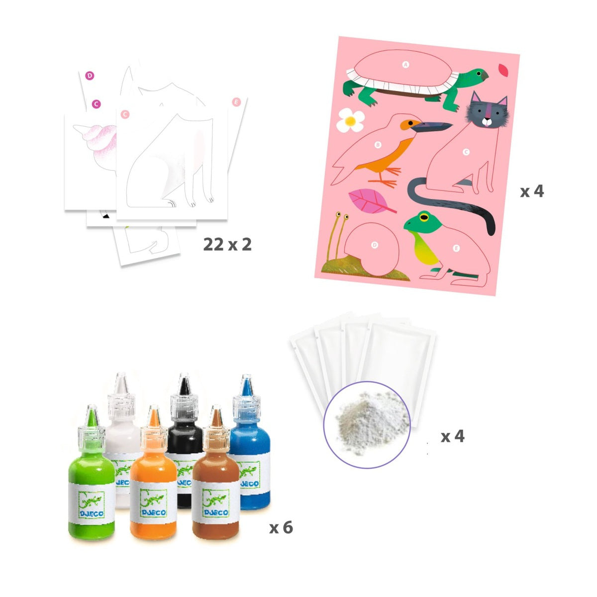 Diy-Bastelset "Marmorpapier" für Kinder ab 7 Jahren