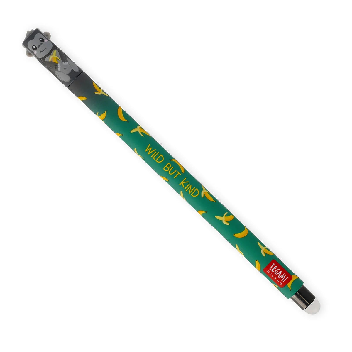 Limitierter löschbarer Gelstift „Gorilla“ von Legami (Wild but kind)