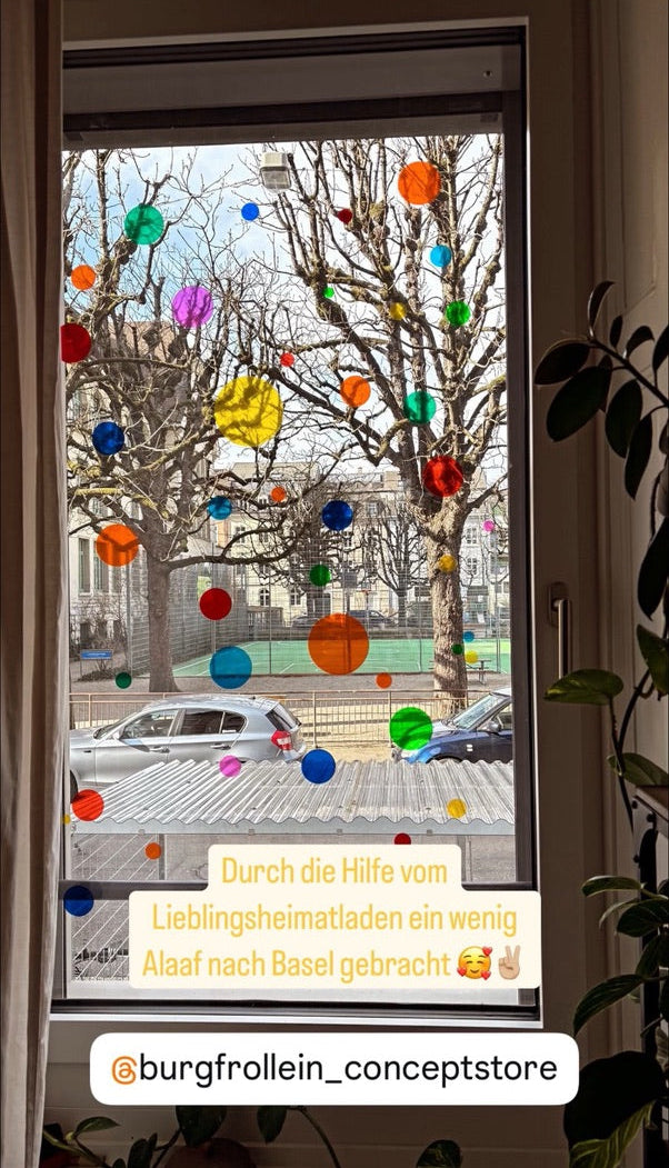 Vorbestellung: Wiederverwendbares Konfetti für das Fenster (ca. 40 Stück)