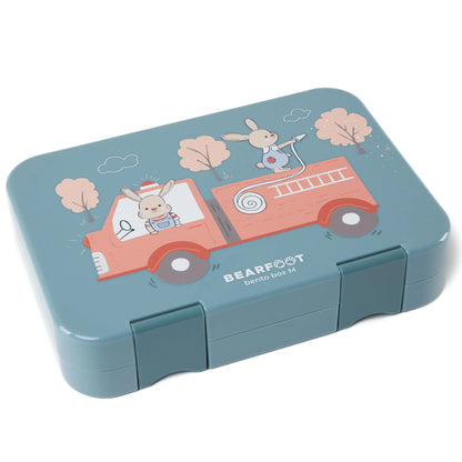 Bentobox-Brotdose mit Feuerwehr-Motiv und Fächern