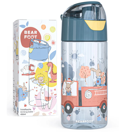 Auslaufsichere Trinkflasche mit Feuerwehr-Motiv für Kinder