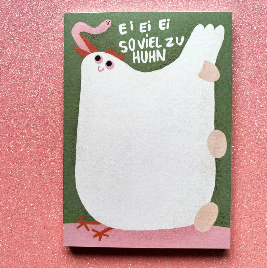 Notizblock "Ei, Ei, Ei" von Slinga Illustration