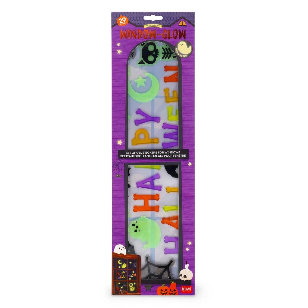 Happy Halloween-Fensteraufkleber "Window Glow" von Legami
