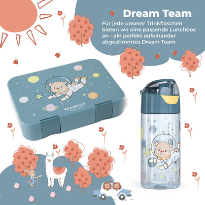 Auslaufsichere Trinkflasche mit Astronaut-Motiv für Kinder