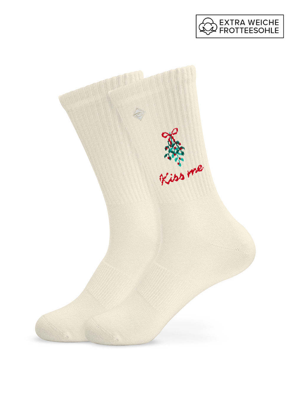 Weihnachtssocken "Mistletoe" von J. Clay für Frauen und Männer