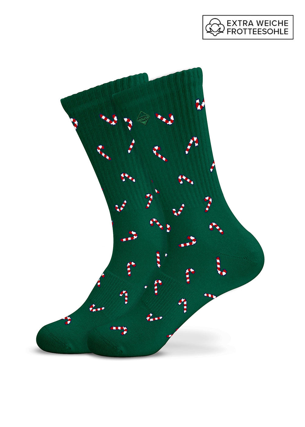 Weihnachtssocken "Candy Cane" von J. Clay für Frauen und Männer