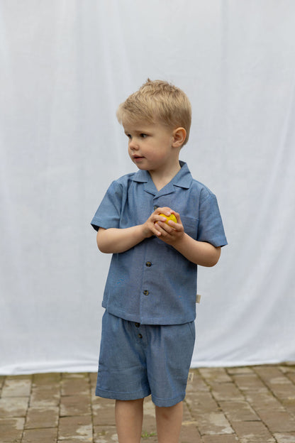 Blaue Shorts von Petit Piao, Größe 68-122