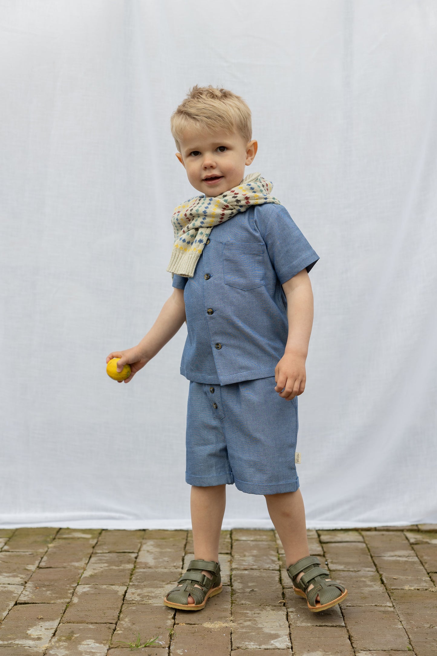 Blaue Shorts von Petit Piao, Größe 68-122