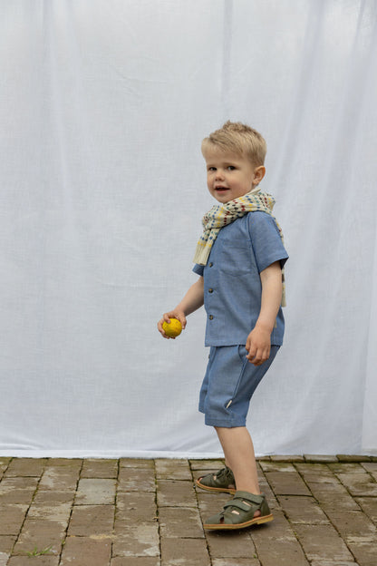 Blaue Shorts von Petit Piao, Größe 68-122