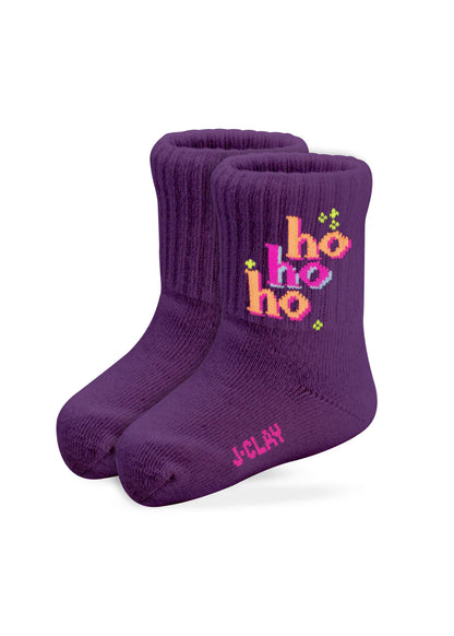 Weihnachtssocken mit "Ho Ho Ho" Aufschrift für Babys und Kinder bis Größe 34