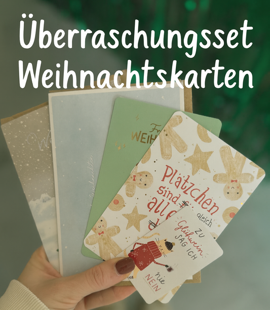 Weihnachtskarten Überraschungsset (verschiedene Zusammenstellungen)
