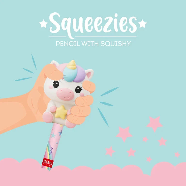 Squeezies Anti-Stress-Bleistift "Unicorn" mit Einhorn-Motiv von Legami