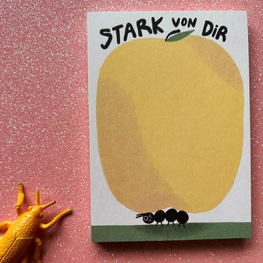 Notizblock "Stark von Dir" von Slinga Illustration
