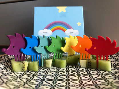 Igel-Snackpiekser von Pieksi & Griffel, 7er Set