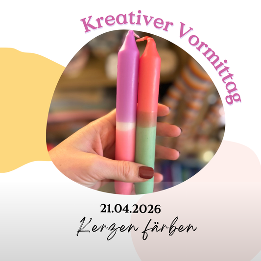 Kreativer Vormittag: „Kerzen färben“ – Dip Dye Workshop in Eschweiler (24.02.2026)