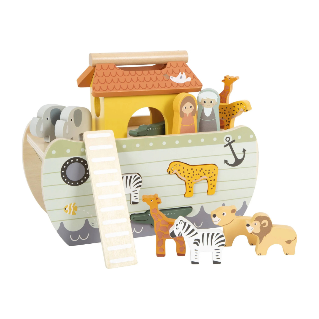 Noah's Ark "Safari" Wooden Peg Game by Small Foot