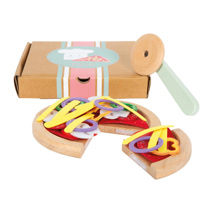 Pizza Play Set Wooden Toy by Small Foot