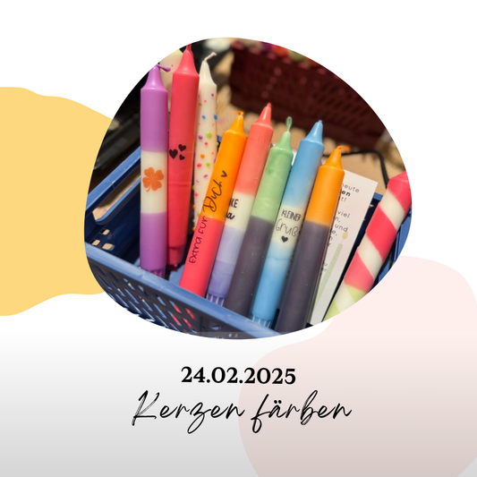 Workshop: Dip Dye Kerzen/Kerzen mit Farbverlauf selber machen in Eschweiler (24.02.2026)
