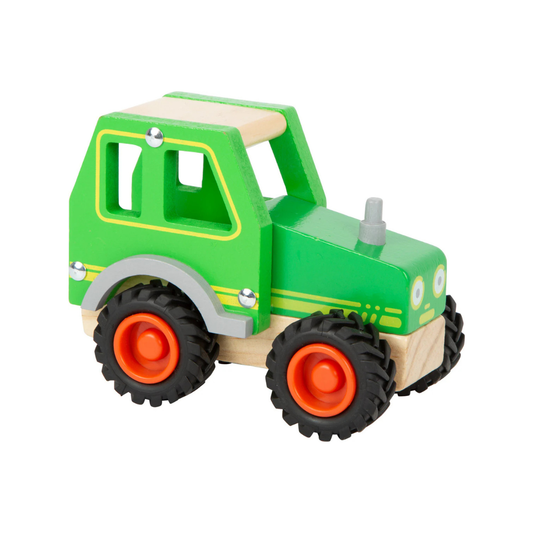 Wooden tractor from Small Foot for children to play with