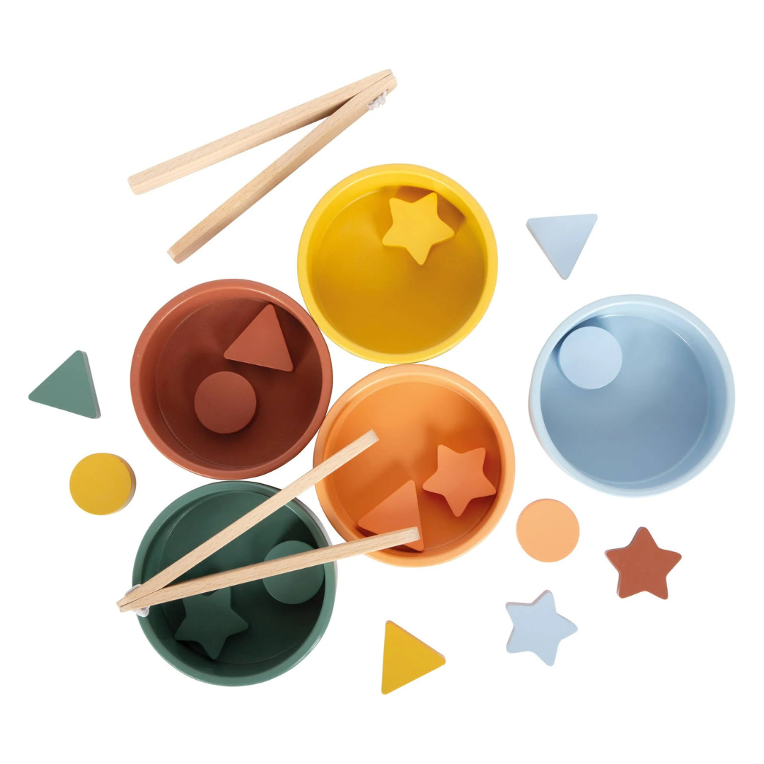 Montessori sorteerspel met houten pincet van Small Foot
